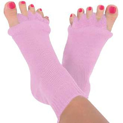 Nuziva ToeRelax foot alignment socks in Baby Pink