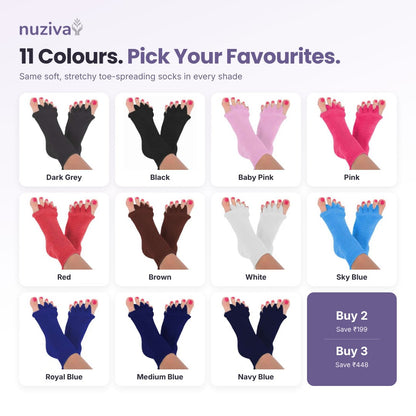 Nuziva ToeRelax available in 11 colours